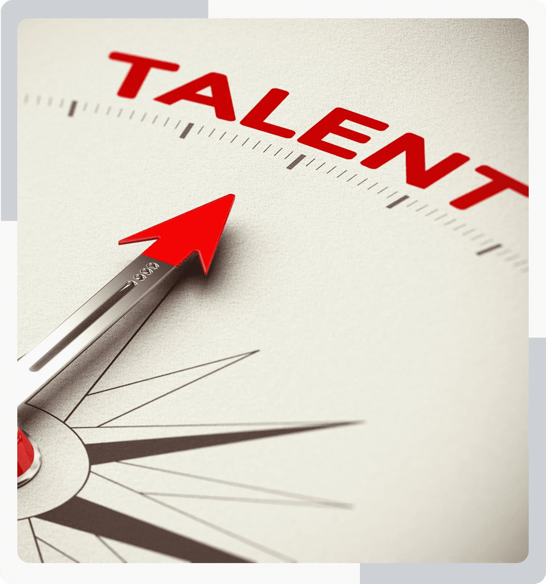 Group 124 A close up of the word talent on top of a compass.